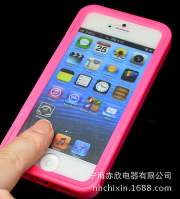 【Iphone5軟皮手機(jī)殼 5S透明觸屏保護(hù)套 蘋(píng)果5手機(jī)殼手機(jī)配件批發(fā)】?jī)r(jià)格,廠家,圖片,手機(jī)保護(hù)套/保護(hù)殼,寧海赤欣電器-